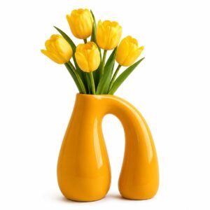 Yellow Ceramic Vase