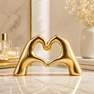 Heart Hands Sculpture