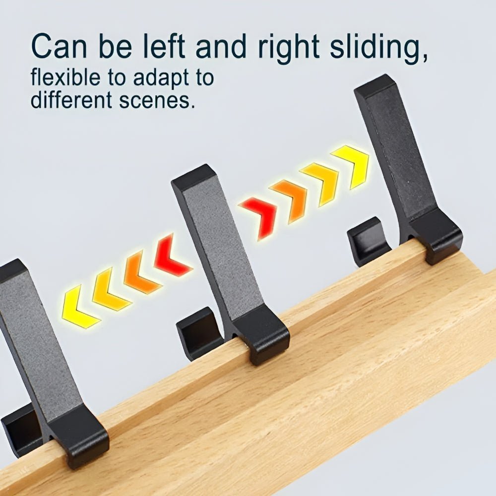 Coat Rack Wall Mounted Wooden Hook Organizer Shelf - Image 4